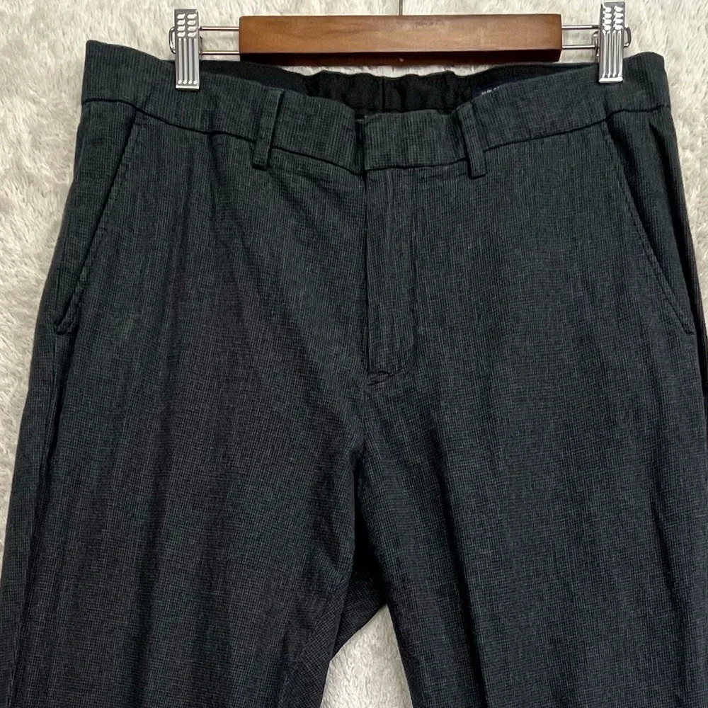 J. Crew Slim Gray Houndstooth Bedford Dress Pants Sz 33 x 32 Professional Career